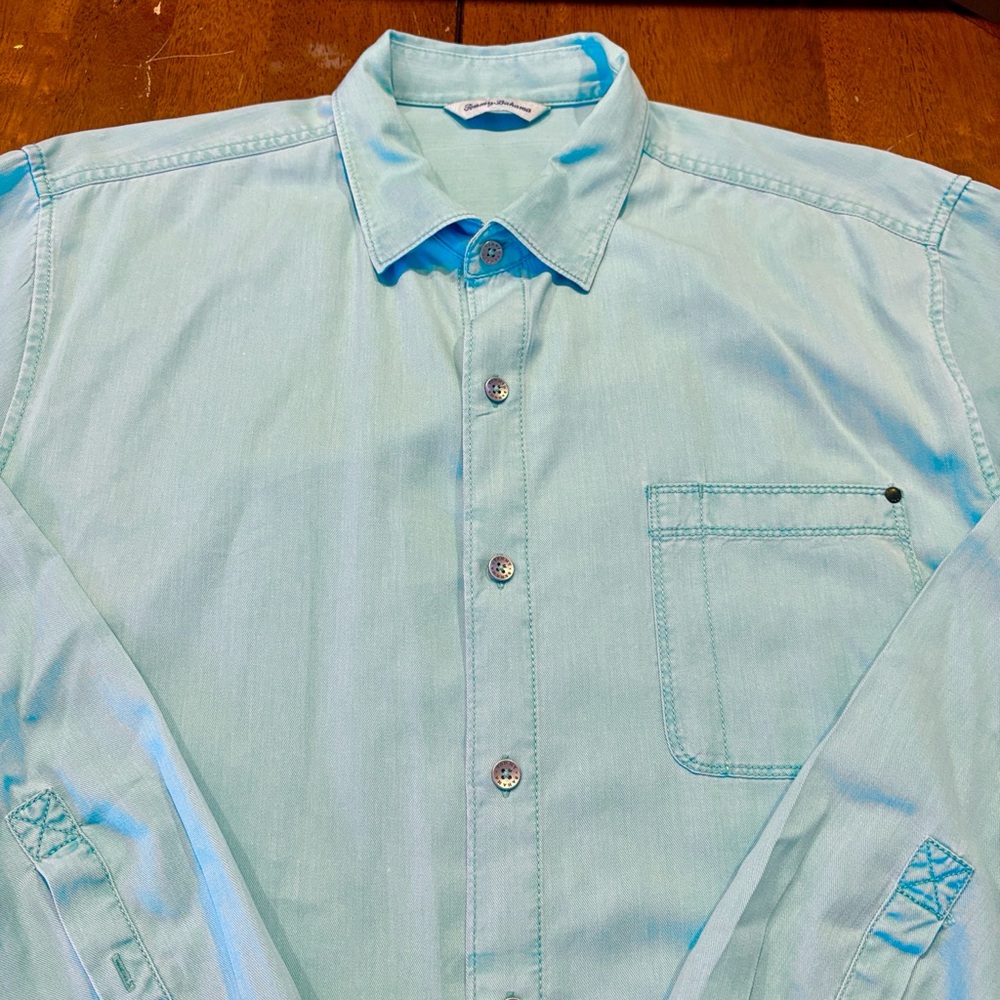 Tommy Bahama Aqua Button Down Shirt